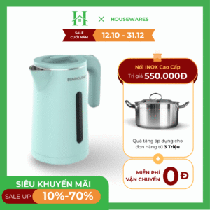 Ấm siêu tốc inox 2 lớp Sunhouse SHD1351 dung tích 1.8L