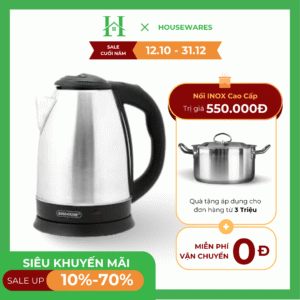 Bình đun siêu tốc Sunhouse 1.8L SHD1182